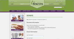 Desktop Screenshot of eventreg.bacoa.org